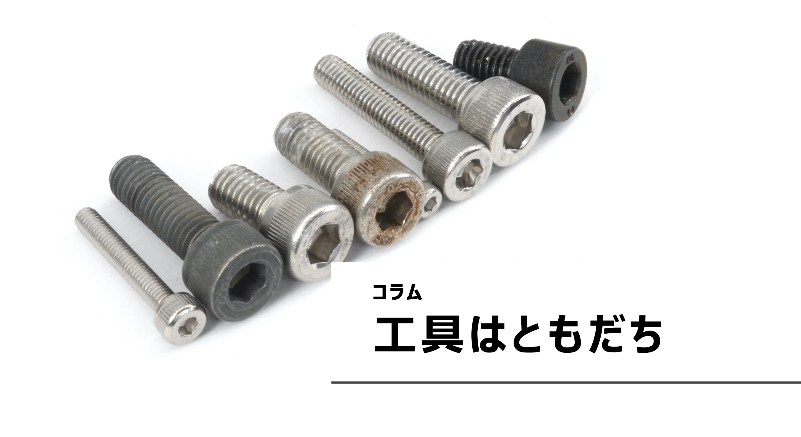 工具はともだち＜41＞安全にメンテナンスするためには 「六角穴付き